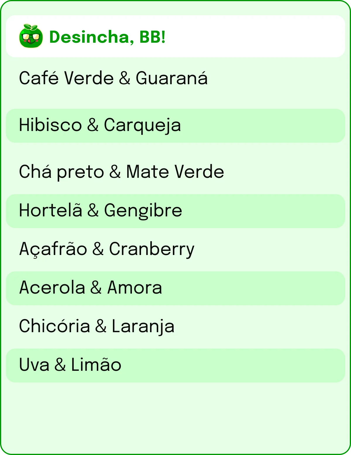 tabela nutricional desincha